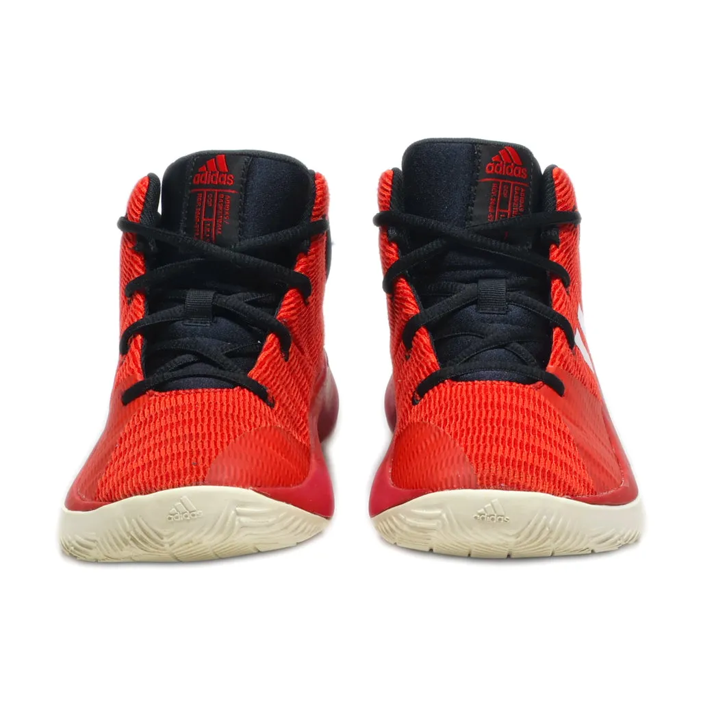 Adidas Pro Elevate Sport Shoes Leather Red Colour For Kids