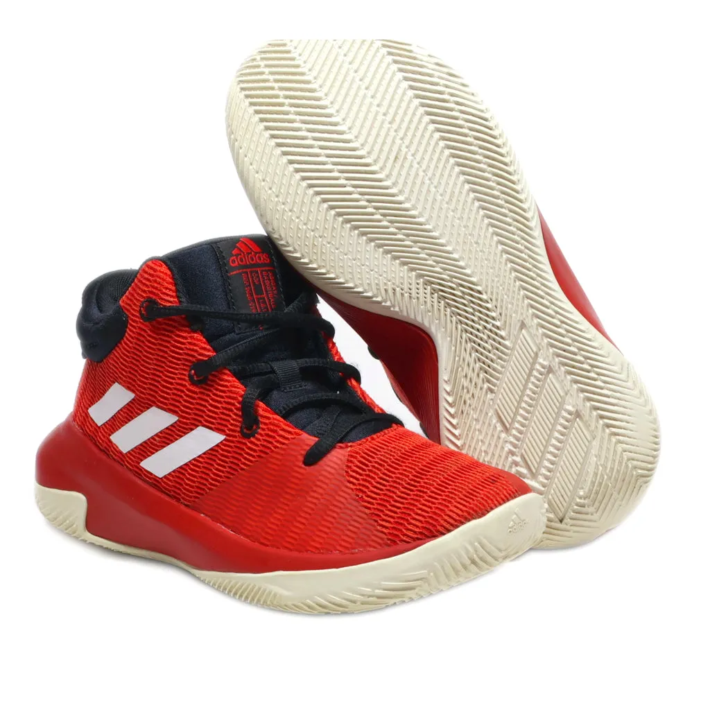 Adidas Pro Elevate Sport Shoes Leather Red Colour For Kids