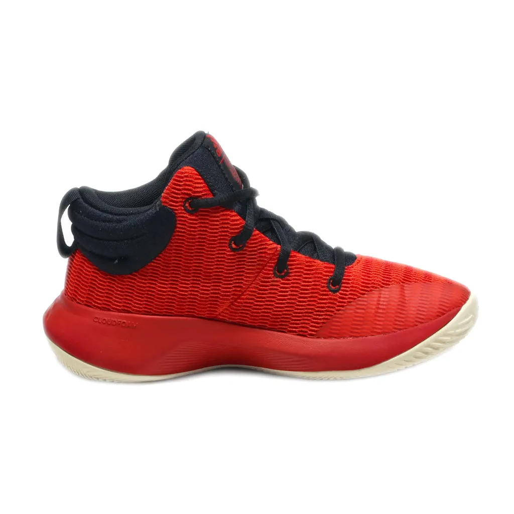 Adidas Pro Elevate Sport Shoes Leather Red Colour For Kids