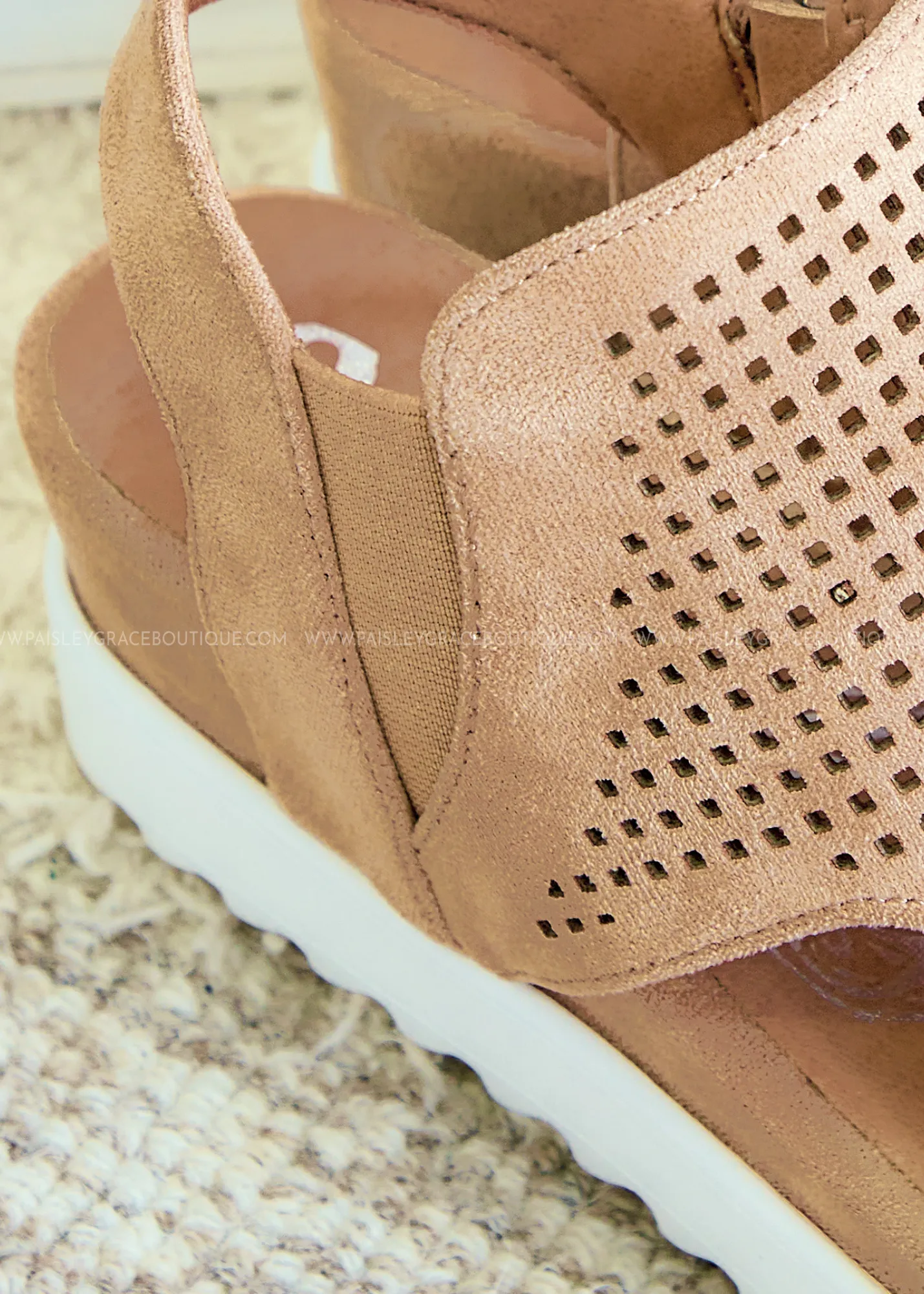 Amy Wedge Sandals by Very G - Sand - FINAL SALE