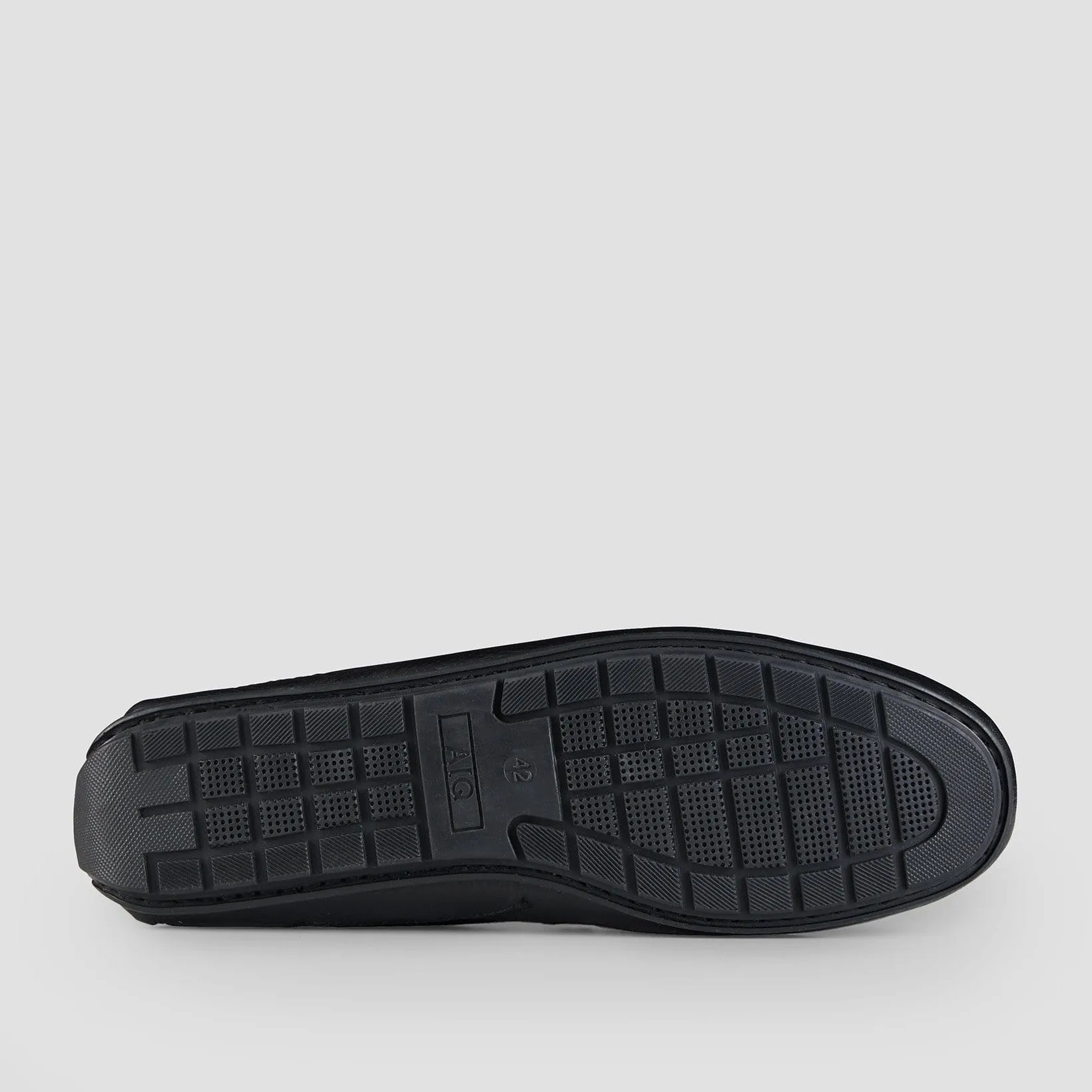AQ By Aquila hewitt mens leather loafer in black