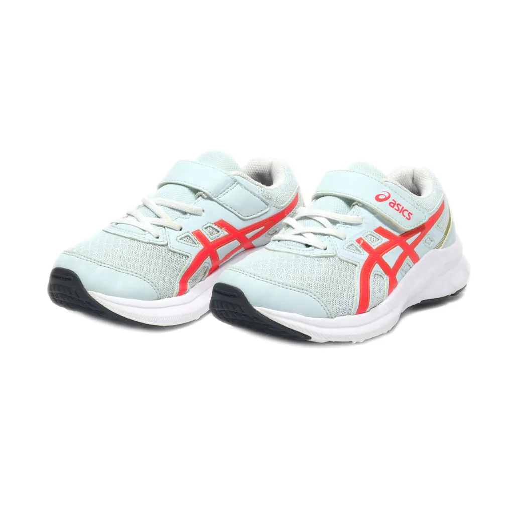 Asics Jolt 3 Sport Shoes Leather Green Colour For Kids