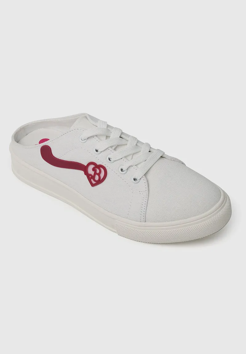 Barbie Bold Babe Rounded Toe Sneakers (Beige)