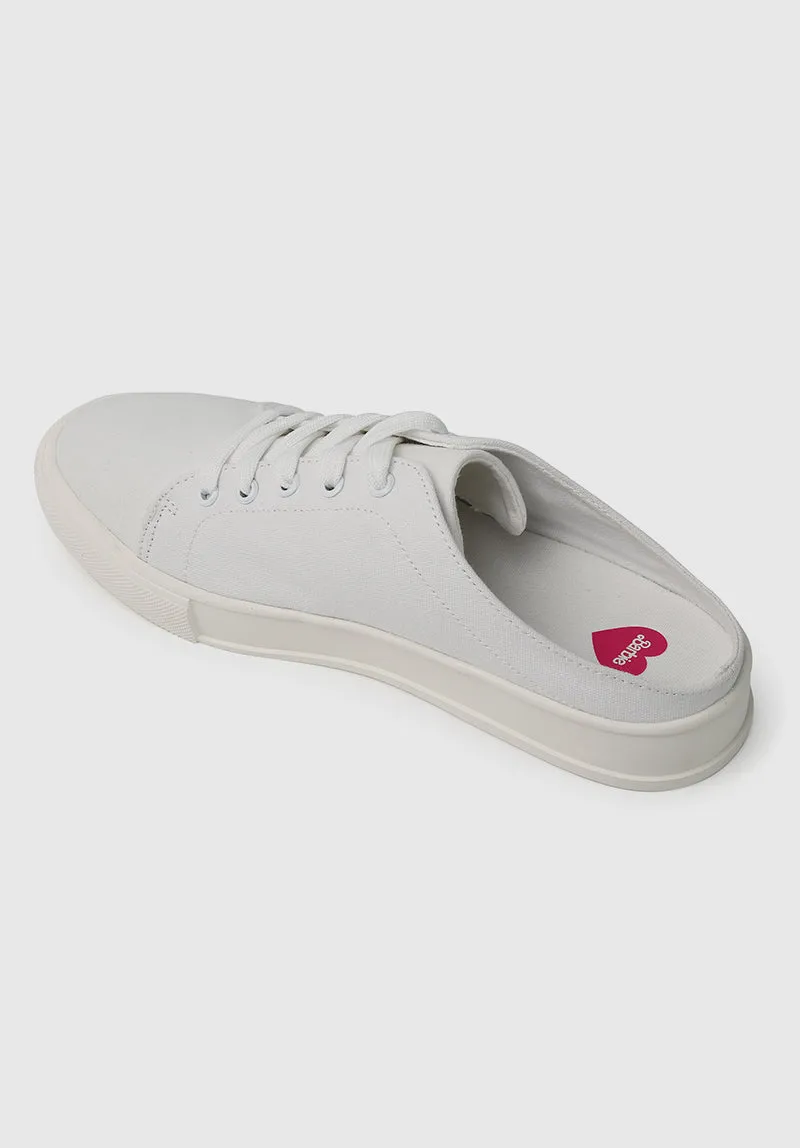 Barbie Bold Babe Rounded Toe Sneakers (Beige)