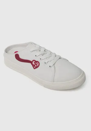 Barbie Bold Babe Rounded Toe Sneakers (Beige)