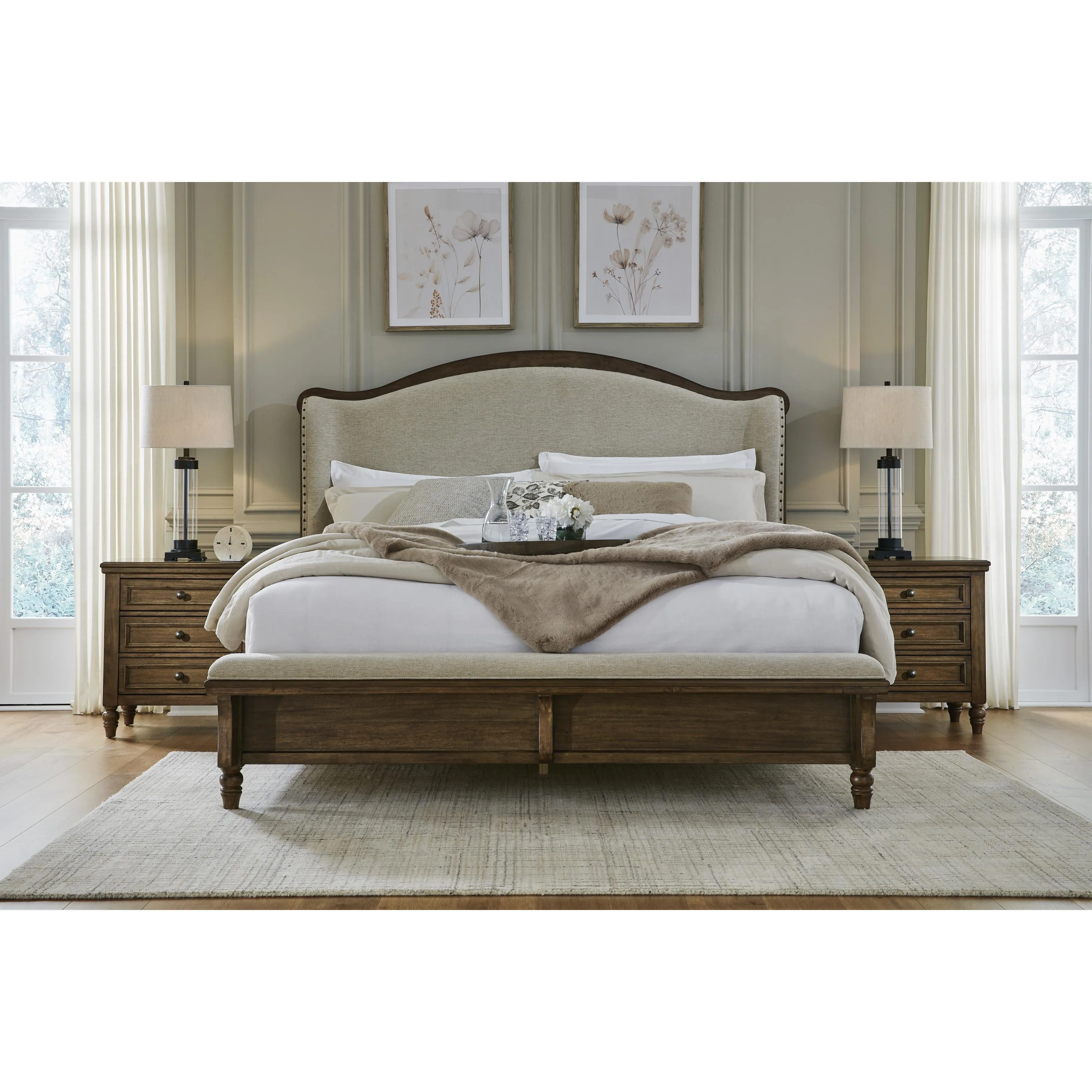Benchcraft Sturlayne B787B5 California King Upholstered Panel Bed