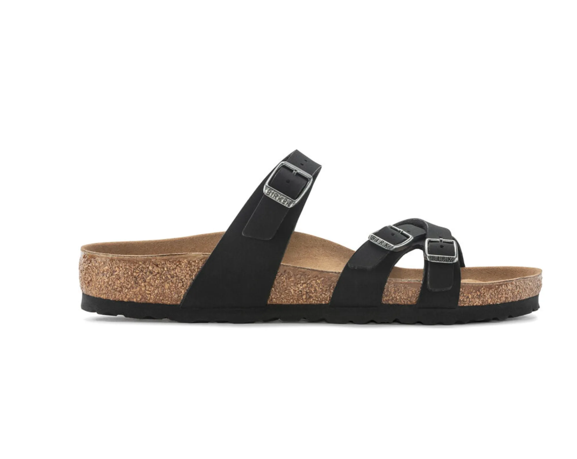 Birkenstocks Franca Vegan Birkibuc - Black