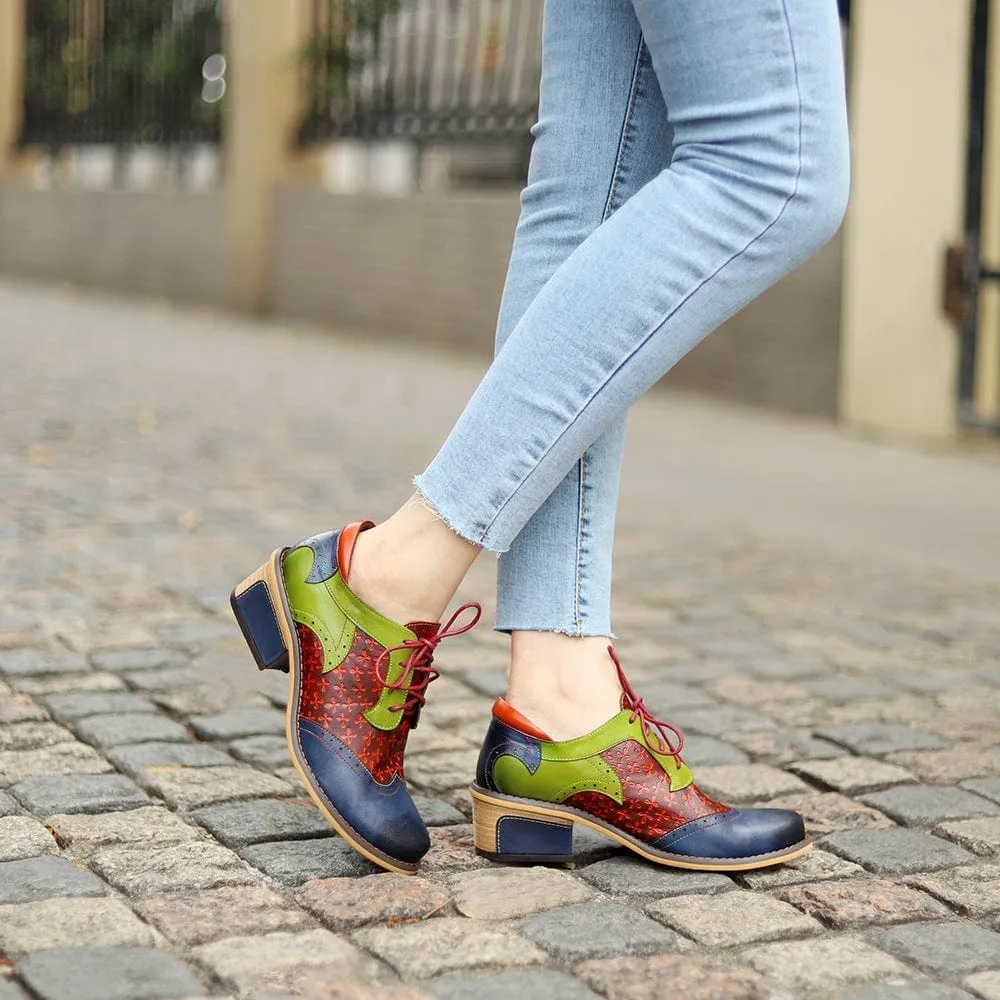 Casual Vintage Handmade Style Leather Fashion Shoes