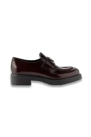 Chocolate Patent-leather Loafers