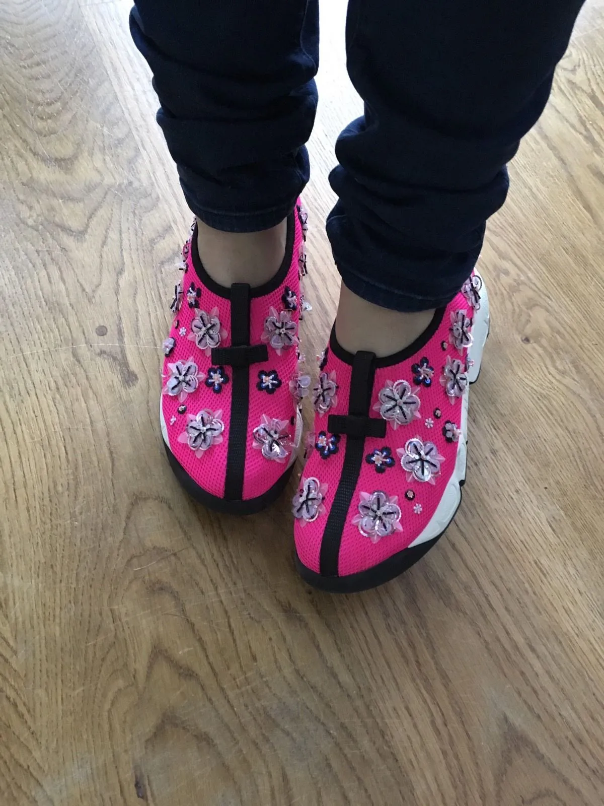 CHRISTIAN DIOR FUSION SLUP ON SNEAKERS TRAINERS SHOES SIZE 37 US 7 UK 4 LADIES
