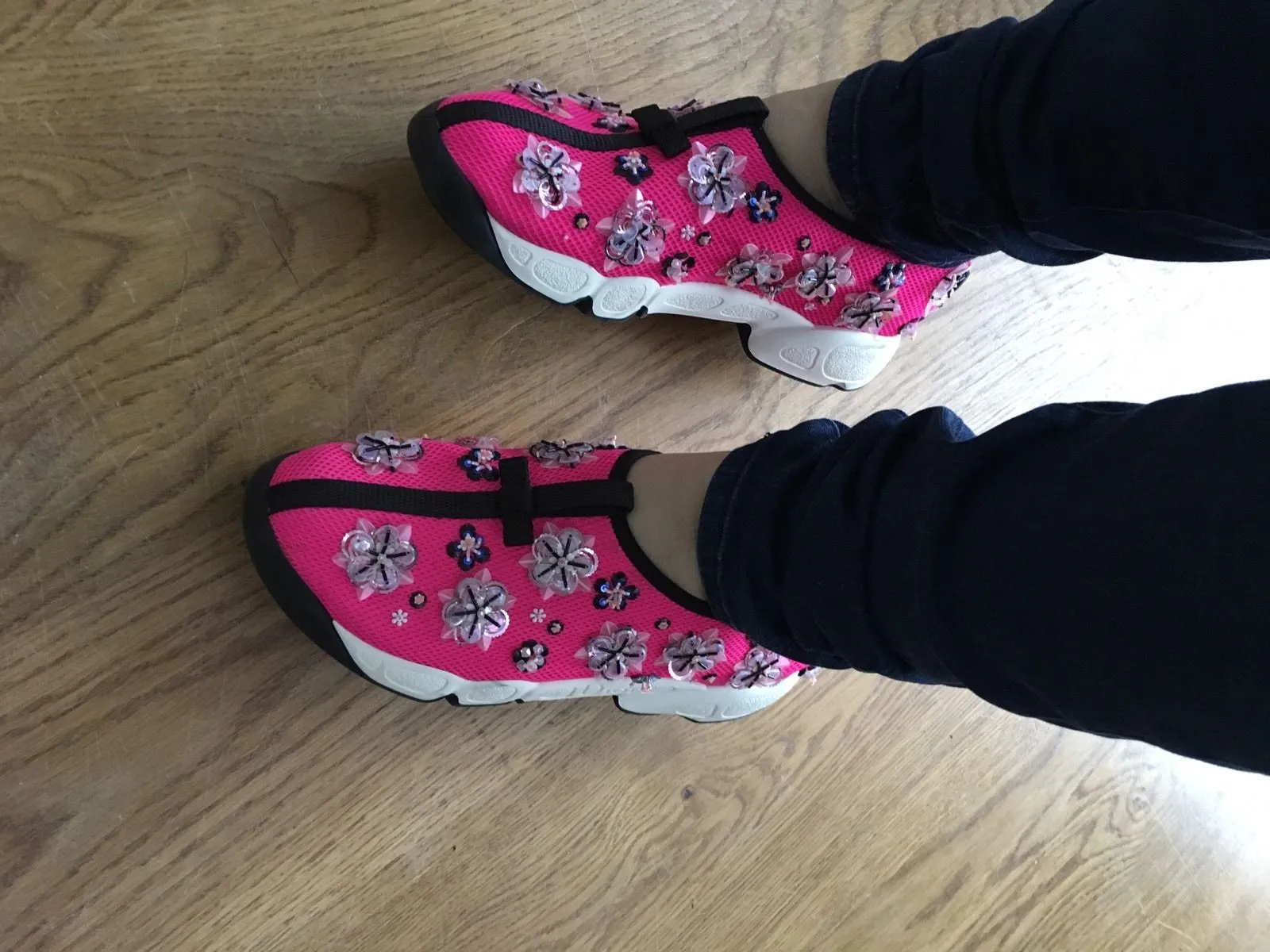 CHRISTIAN DIOR FUSION SLUP ON SNEAKERS TRAINERS SHOES SIZE 37 US 7 UK 4 LADIES