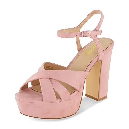 CUSHIONAIRE Women's Foxy platform dress sandal ?? Foam
