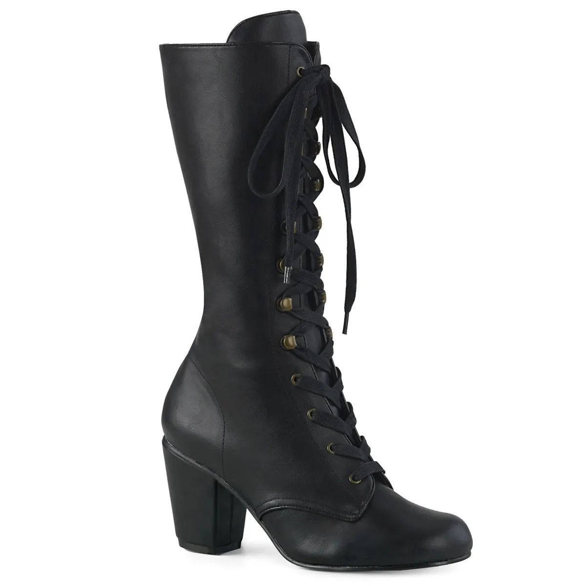 DemoniaCult Vivika 205 Womens 3" Heel, Calf Length Boots