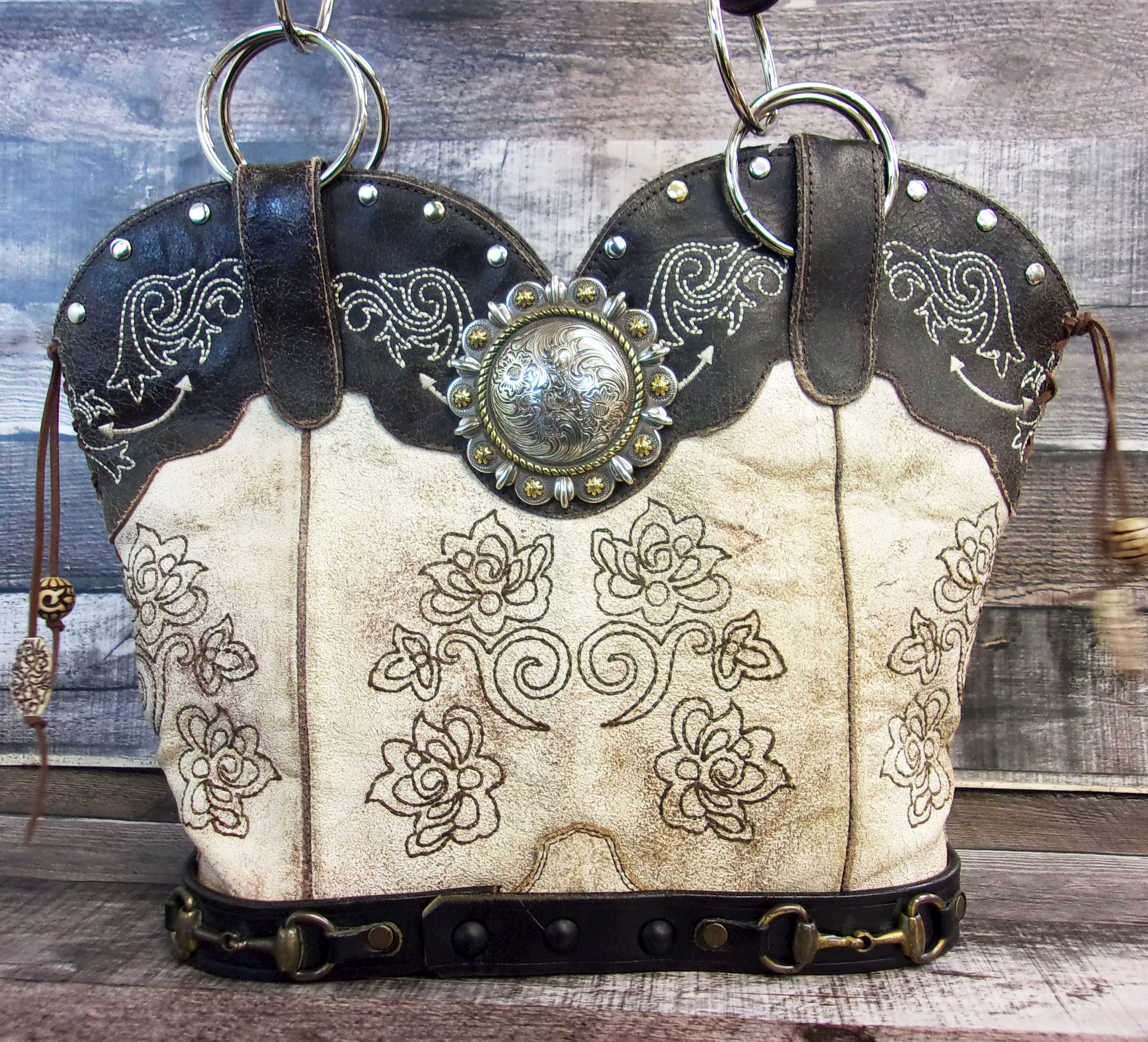 Double Cowboy Boot Purse DB344