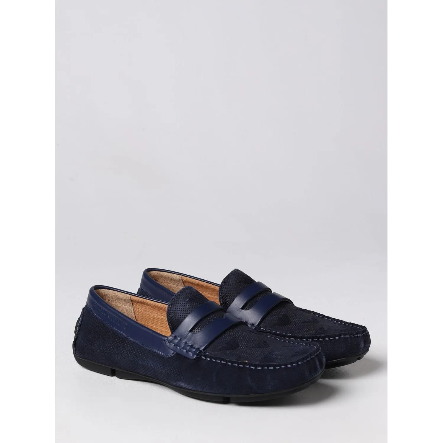 EMPORIO ARMANI LOAFERS WITH LOGO