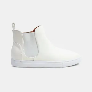 Faux Suede Elastic Side Panel Sneakers