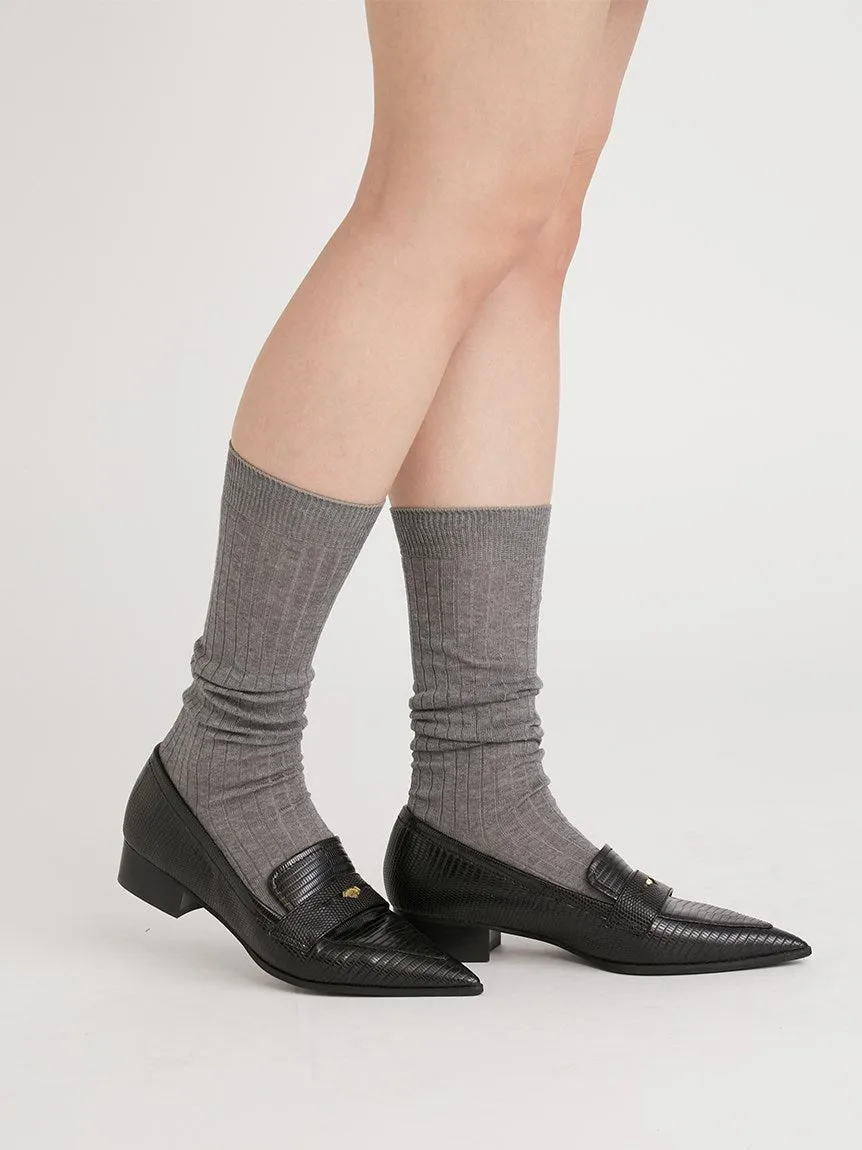 Flat Low Heel Pointed Toe Loafer