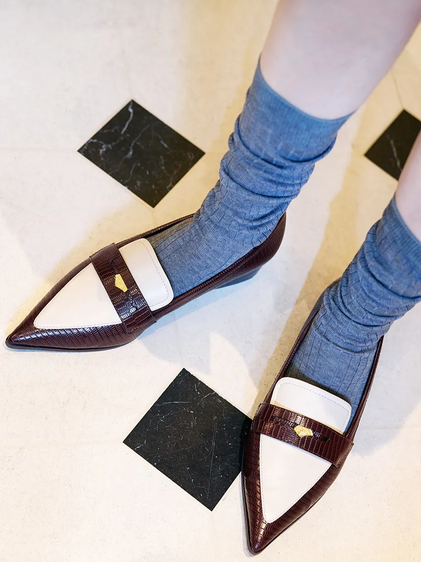 Flat Low Heel Pointed Toe Loafer