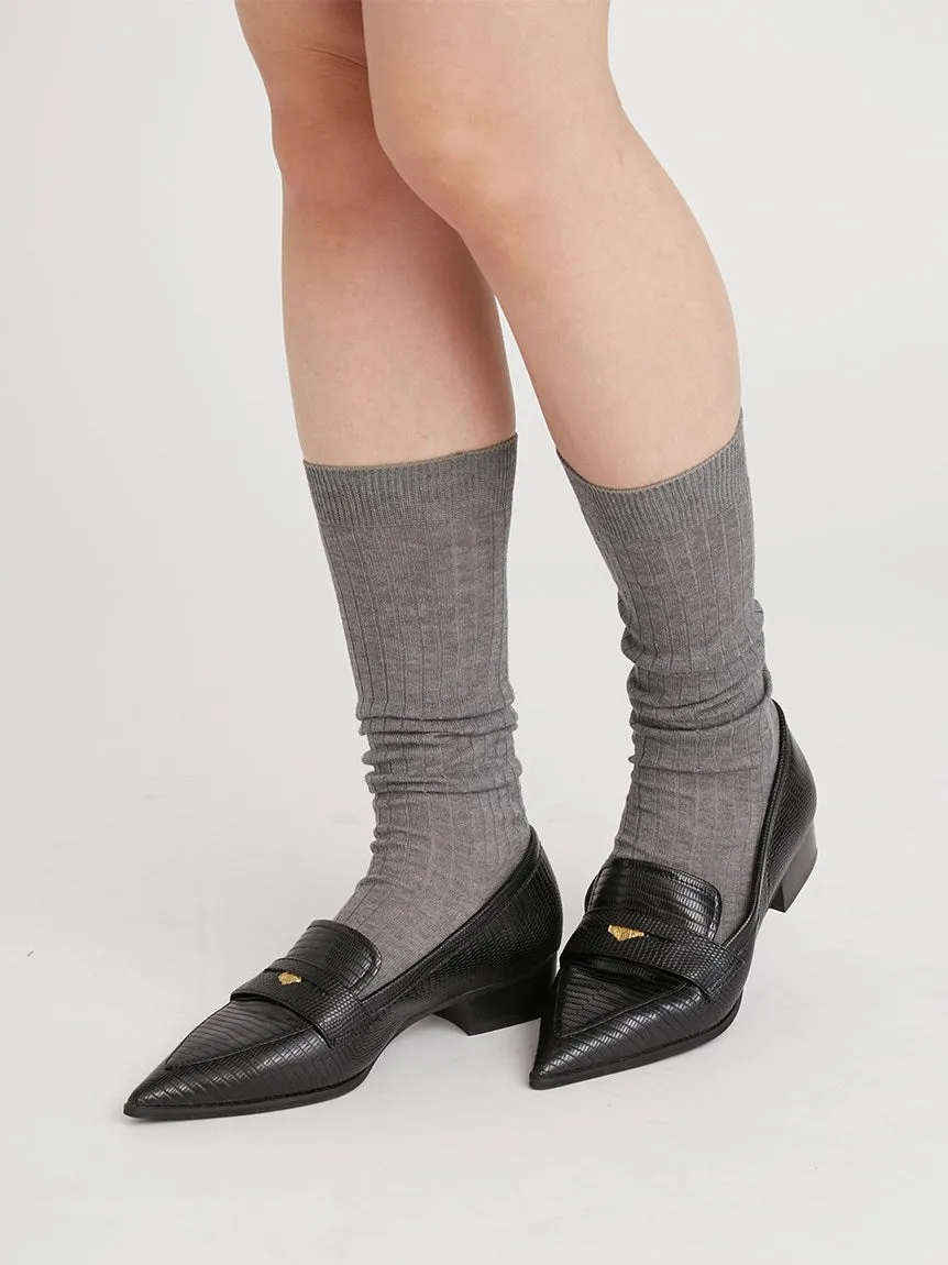 Flat Low Heel Pointed Toe Loafer
