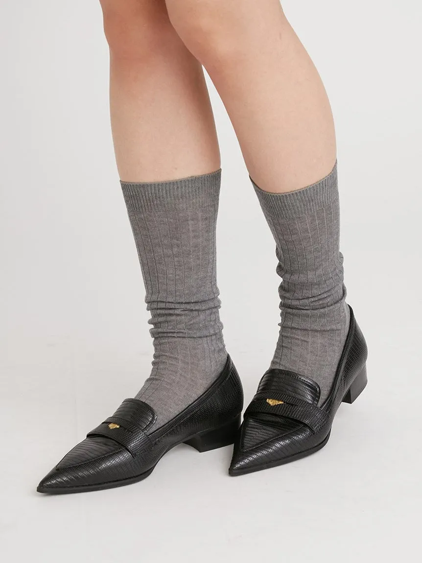 Flat Low Heel Pointed Toe Loafer