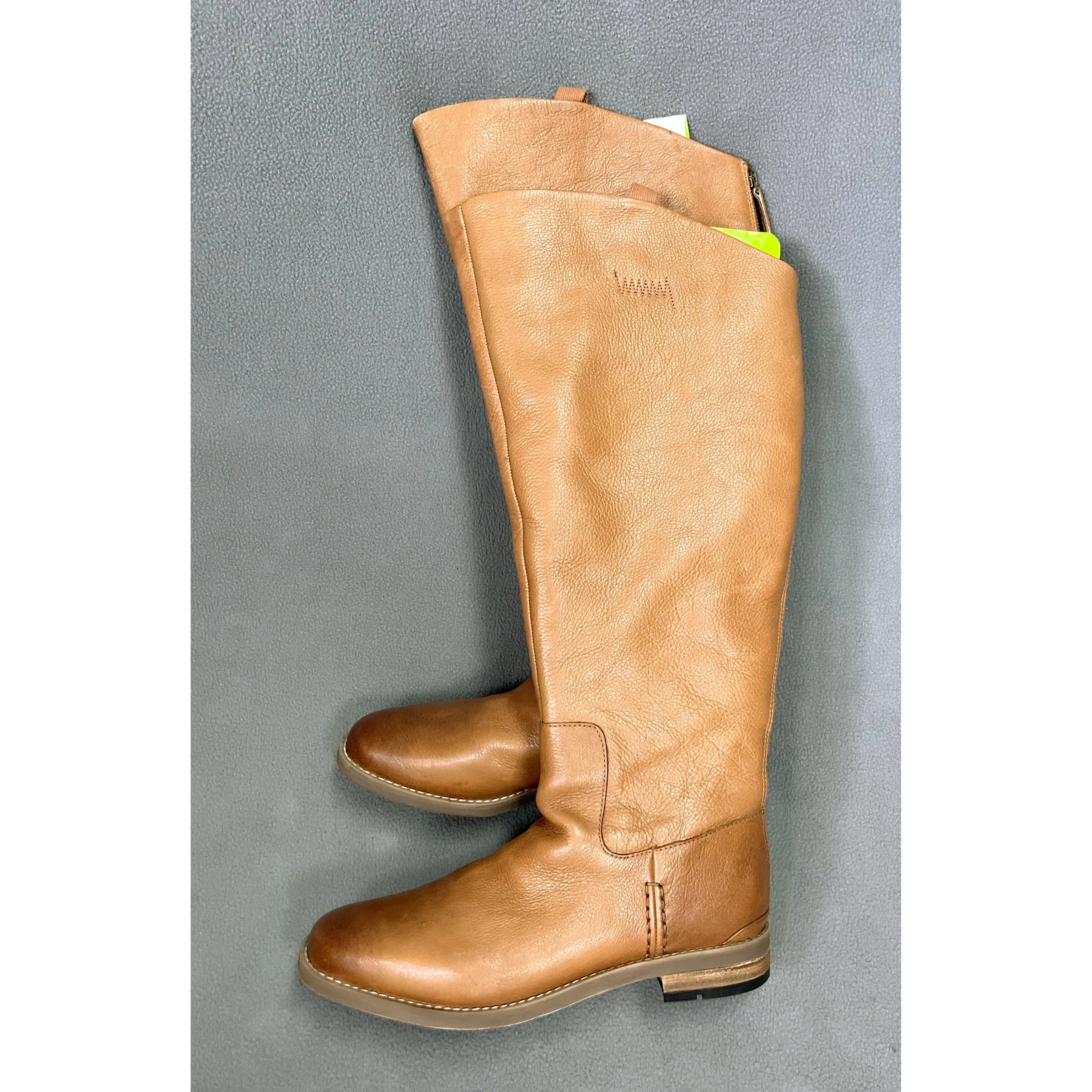 Franco Sarto chestnut leather Meyer boots, size 10, LIKE NEW!