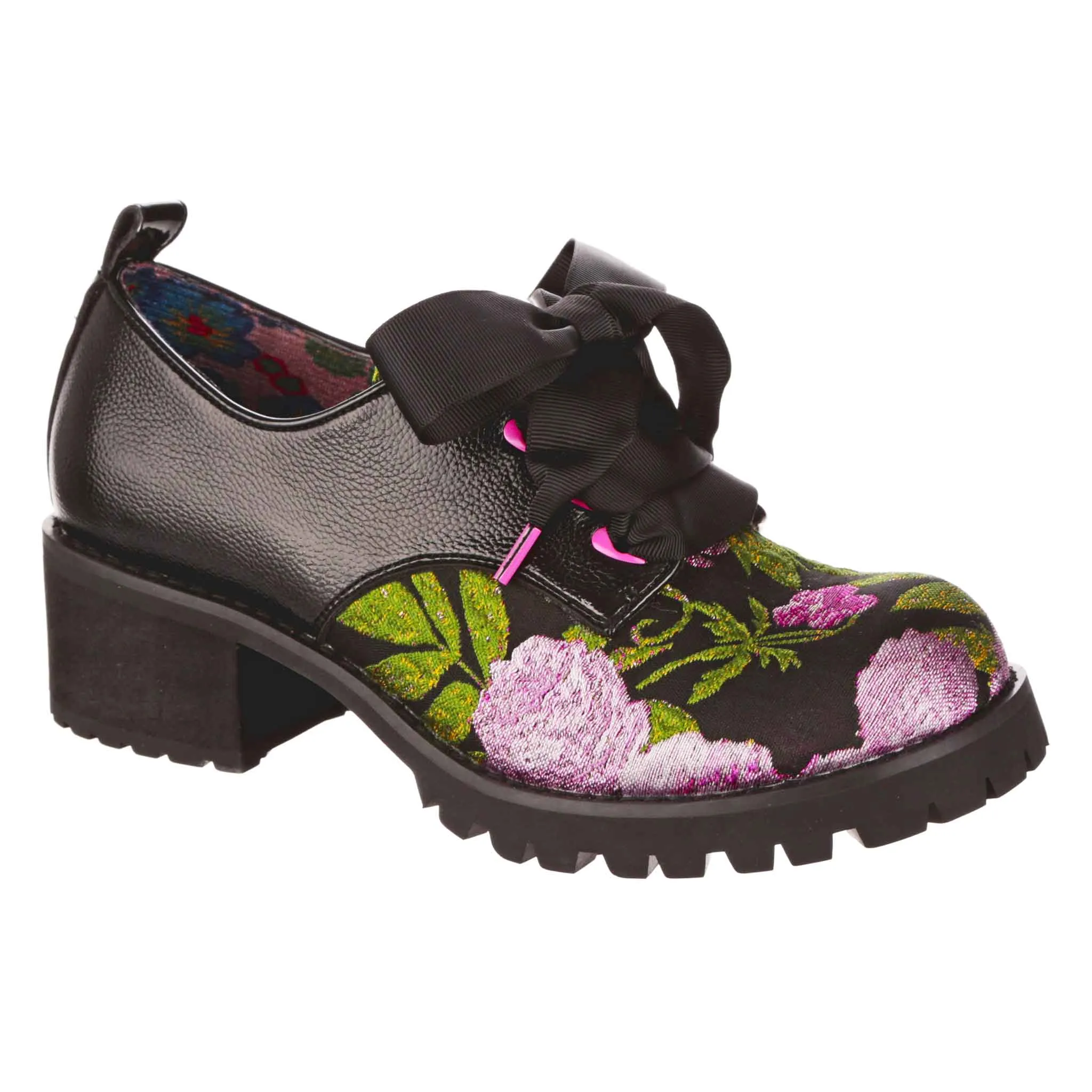 Irregular Choice Women's 4658 01 On Your Mind Lace Up Shoes Black