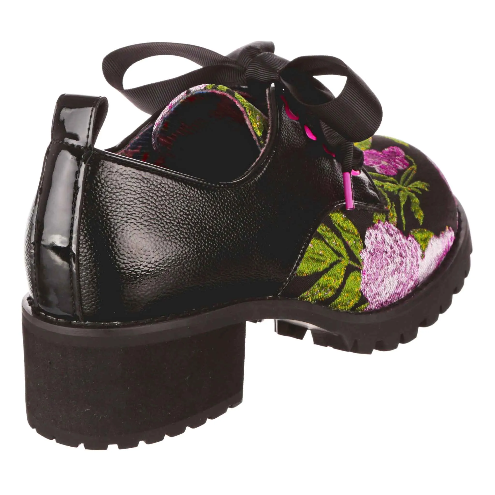 Irregular Choice Women's 4658 01 On Your Mind Lace Up Shoes Black