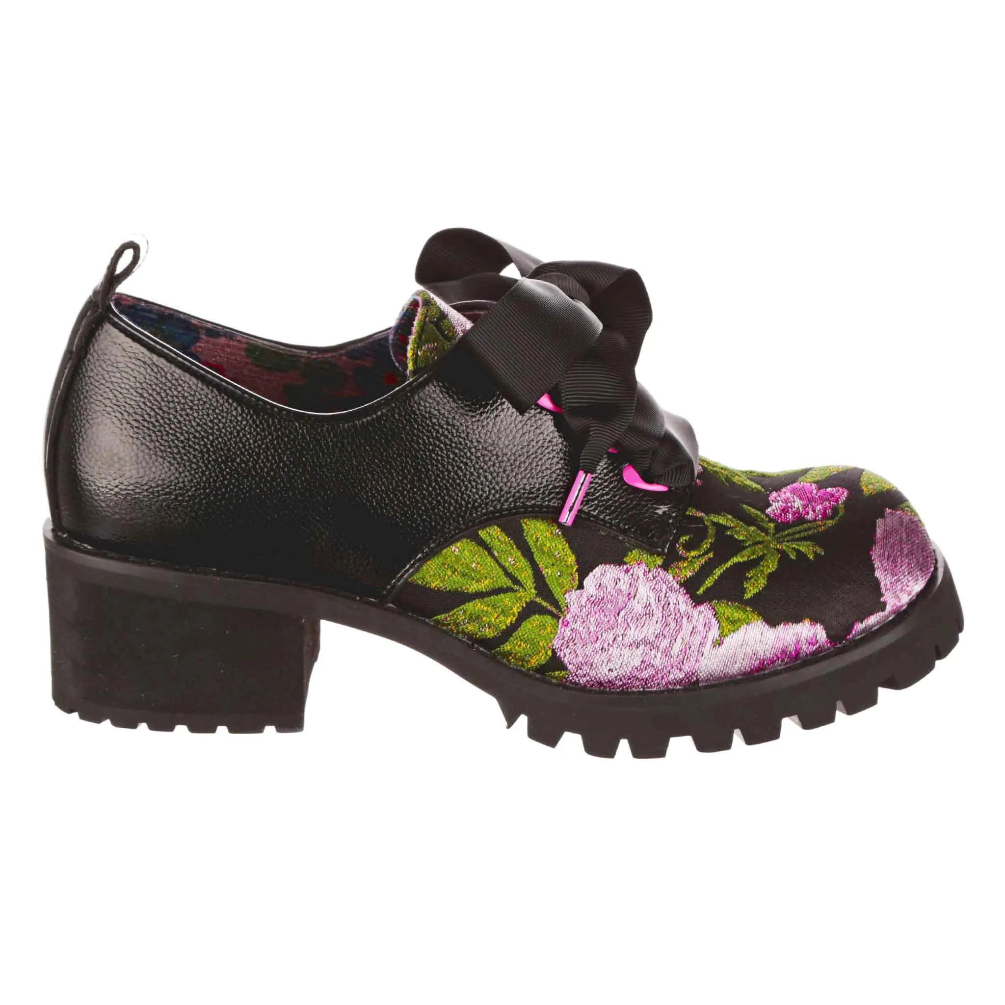Irregular Choice Women's 4658 01 On Your Mind Lace Up Shoes Black