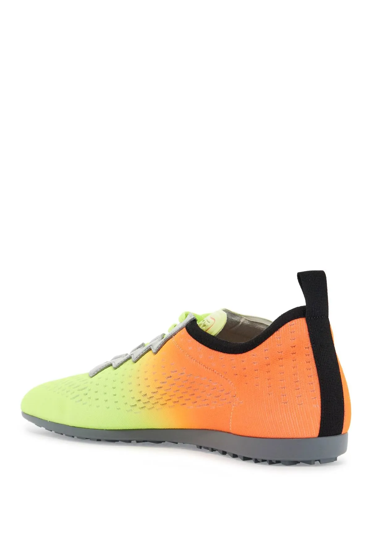 lime green and fluorescent orange sporty sneakers in cotton and pu bold design 6Y2S0J55RWL LIME-ORANGE FLUO-NE/GRIGIO/GREY