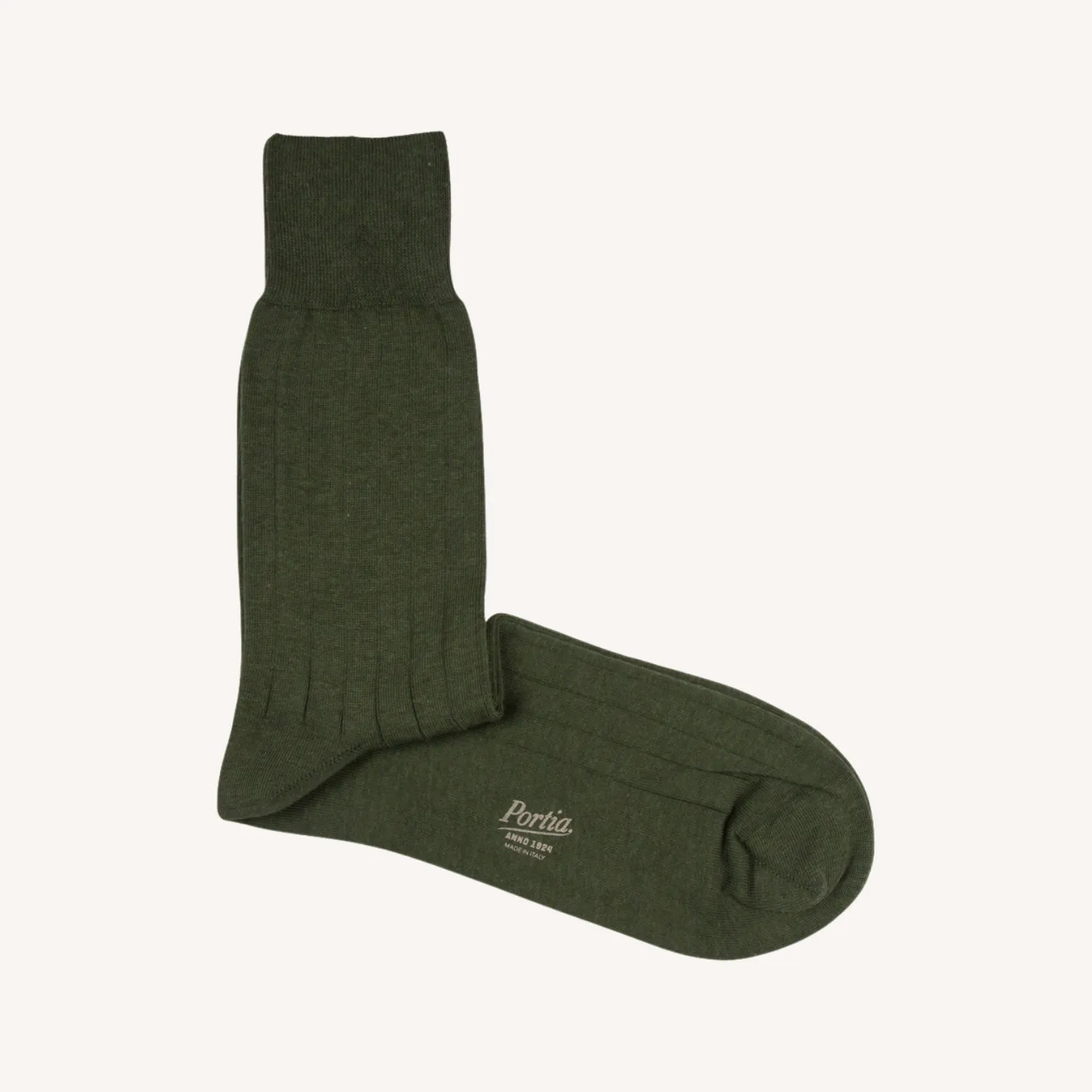 Moss Green Cotton Sock