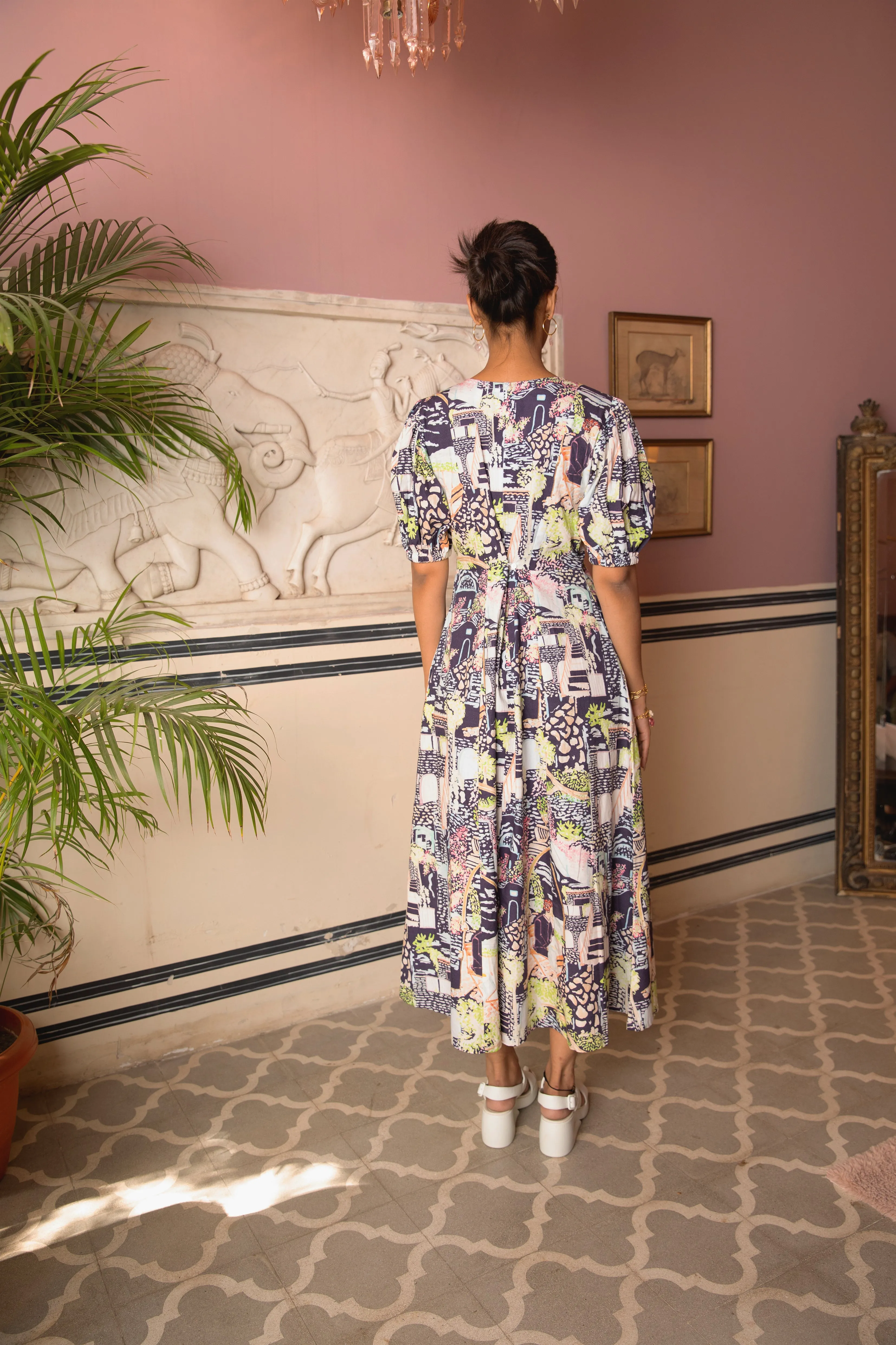 Poppins Dress In Fira Print