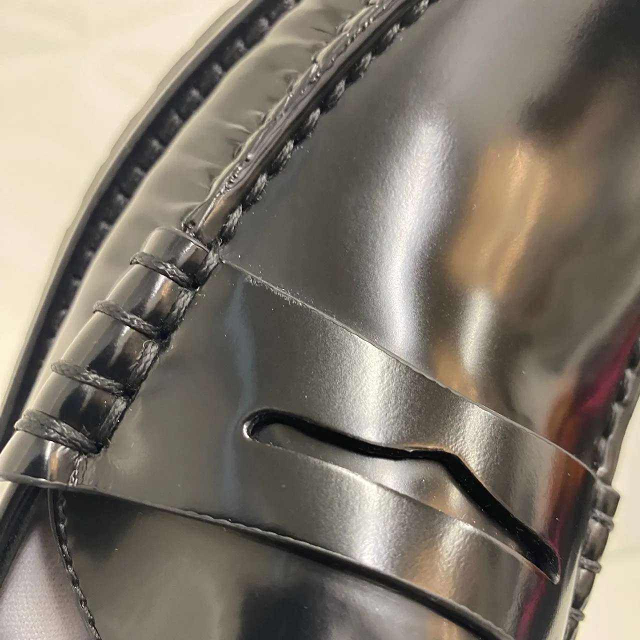 Saint Laurent Loafers Black Patent 37.5