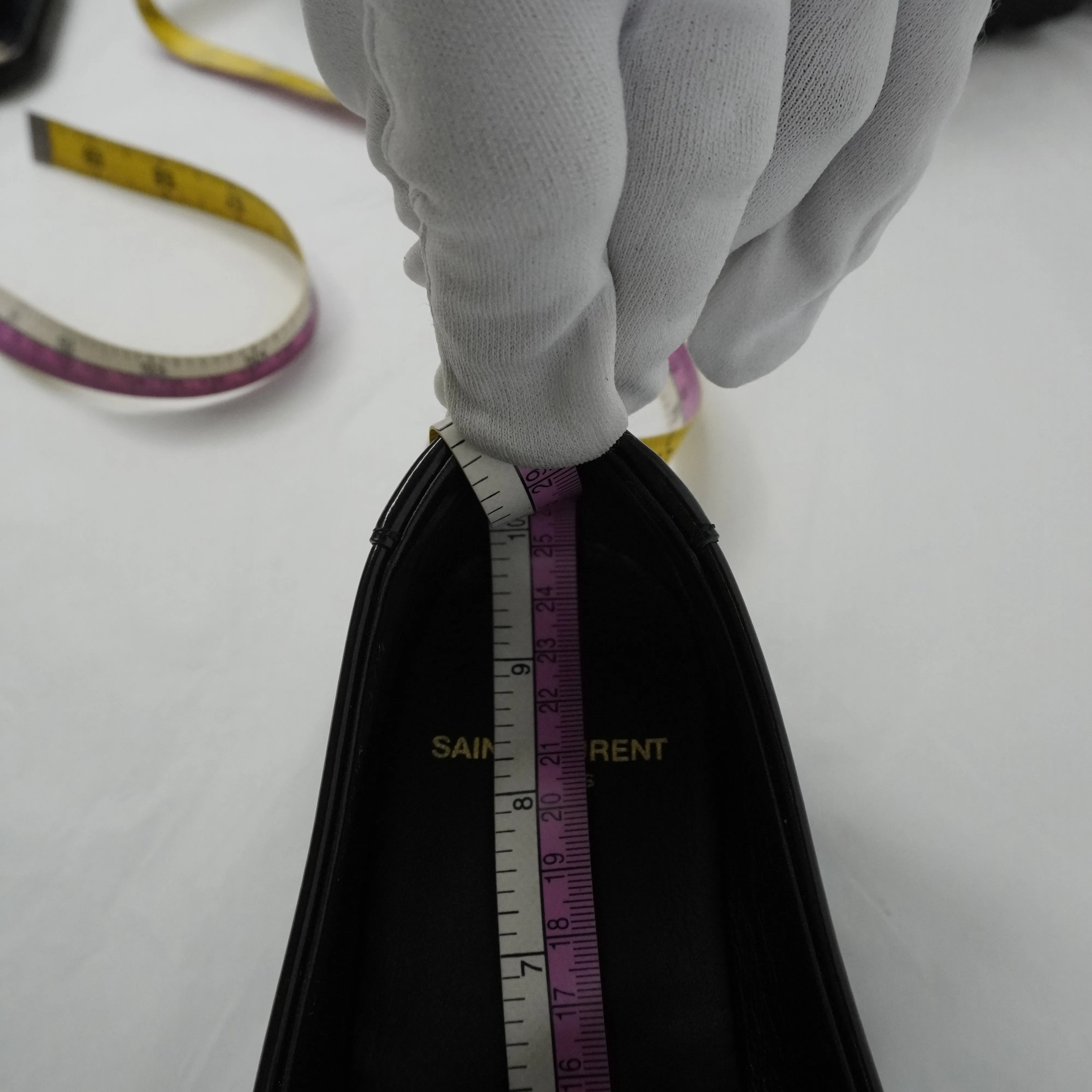 Saint Laurent Loafers Black Patent 37.5