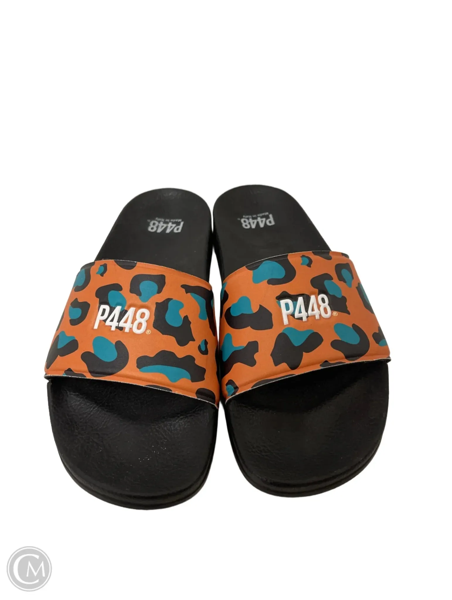 Sandals Flats By P448 In Animal Print, Size: 6
