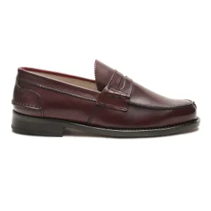 Saxone of Scotland Brown Calf Leather Mens Loafers Shoes