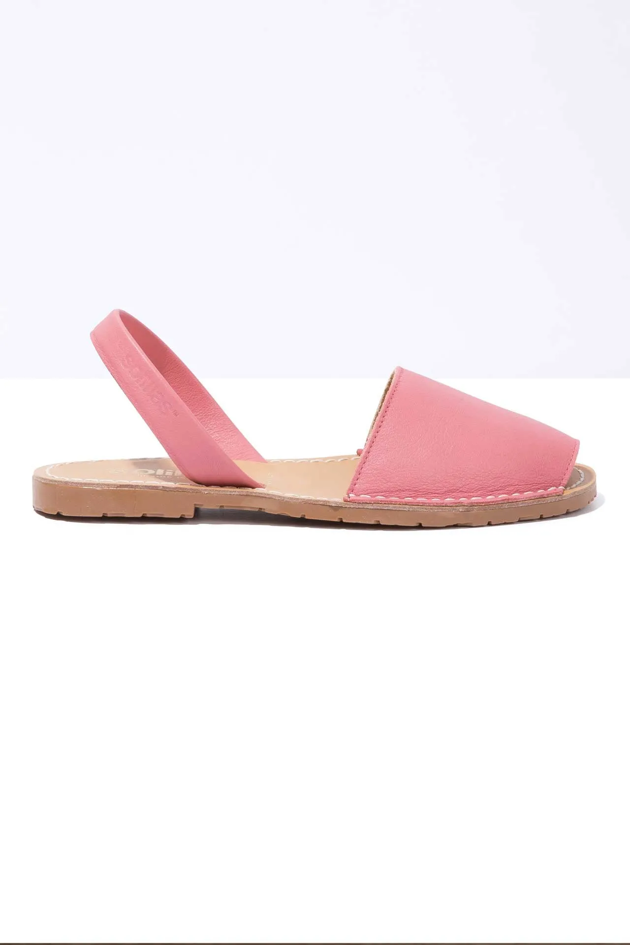 SORBETE ORIGINAL - Pink Leather Menorcan Sandals