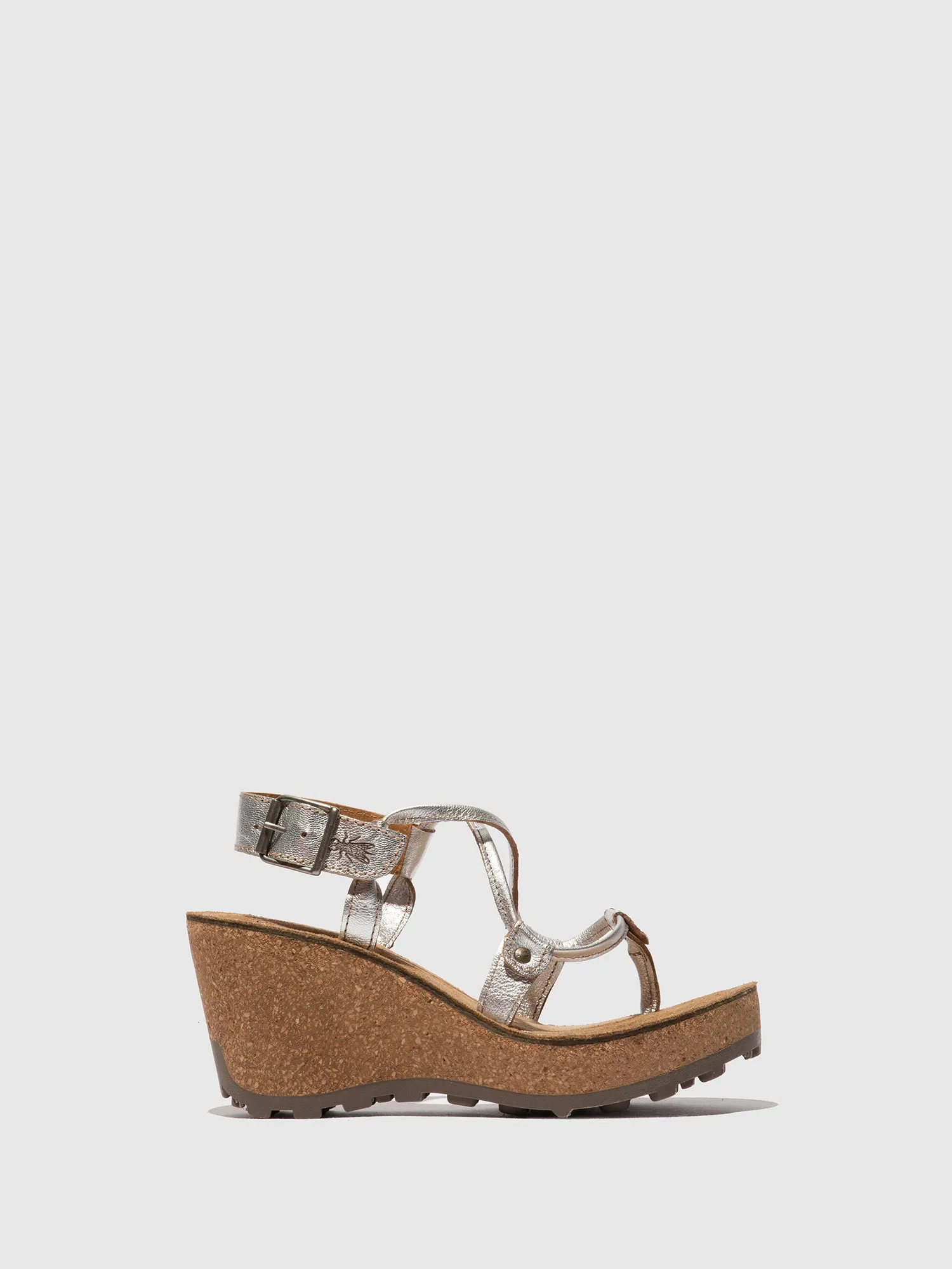 T-Strap Sandals GOSH SILVER