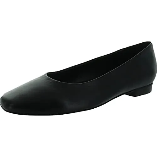 Trotters Women's Flats, Black Leather, 8.5 Wide