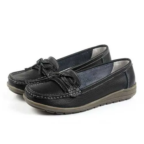 Women Flat Slip On Casual Soft Outdoor Round Toe Flat Loafers Shoes