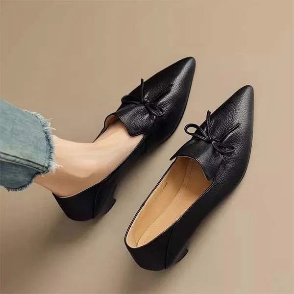 Women's Pointed Toe Low Heel Soft Sole Flats 37782716C
