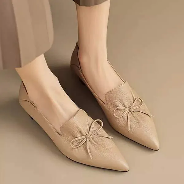 Women's Pointed Toe Low Heel Soft Sole Flats 37782716C